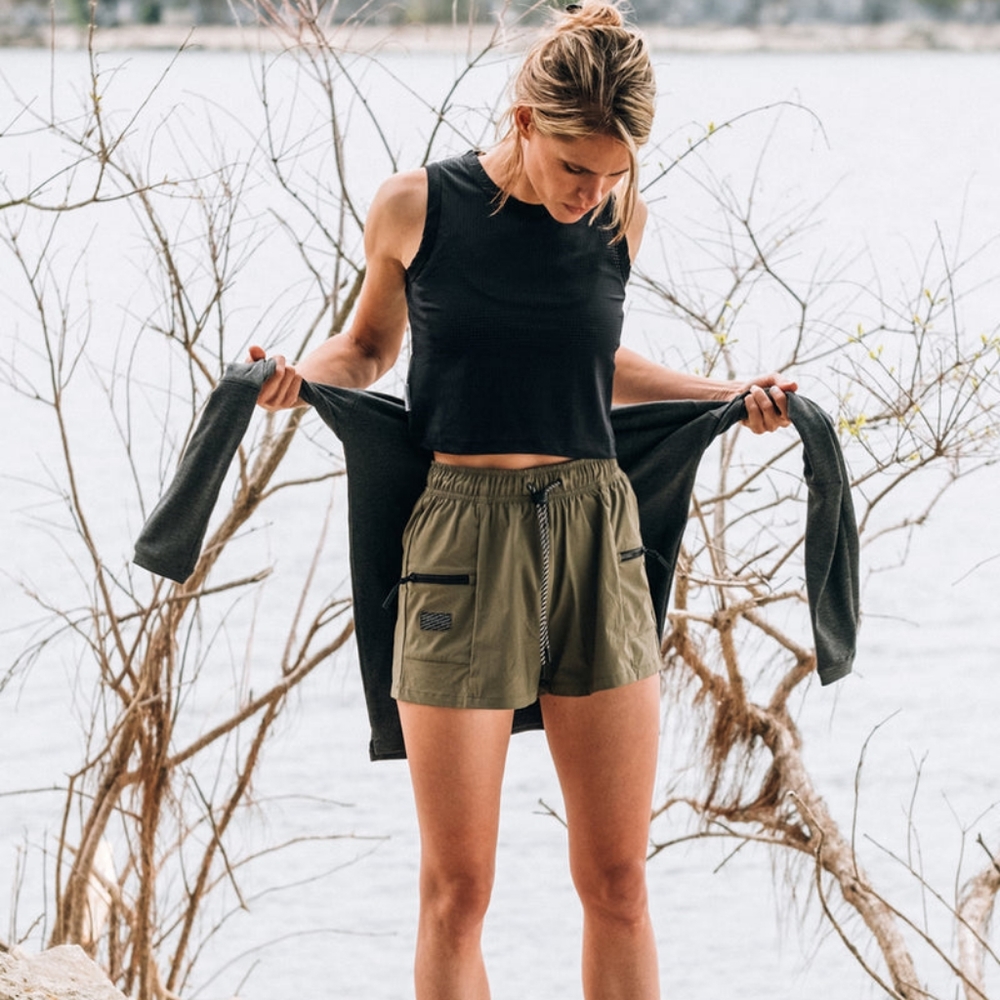 Beardedgoat summit short olive